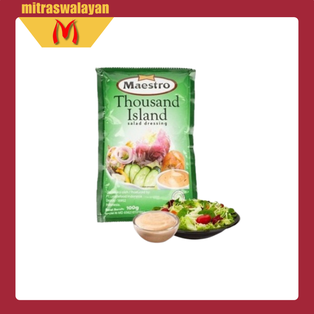 

MAESTRO Thousand Island Salad Dressing Kemasan Sachet Ekonomis 100 gr