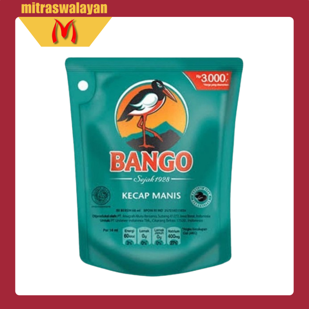 

Kecap Manis BANGO Kemasan Refill 77 ml