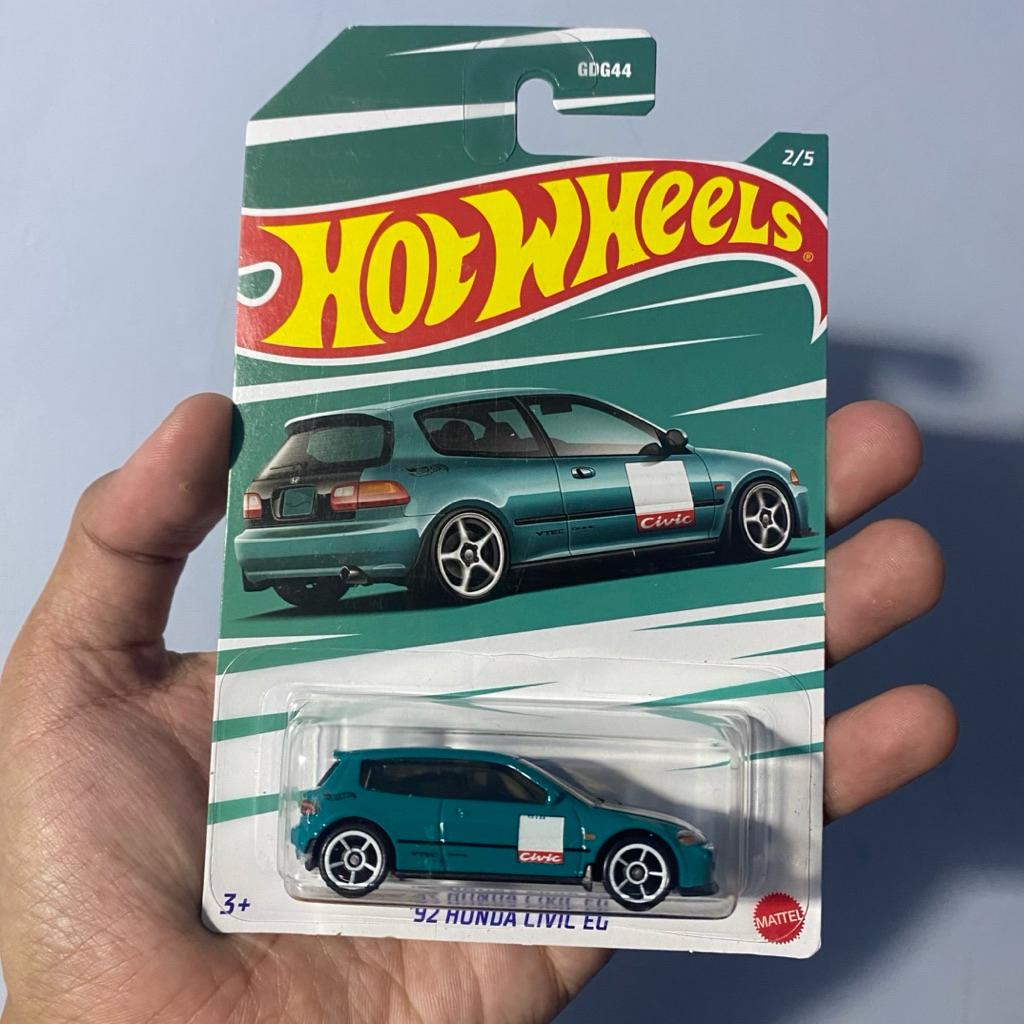 Hot Wheels 92 Honda civic EG hijau anniversary