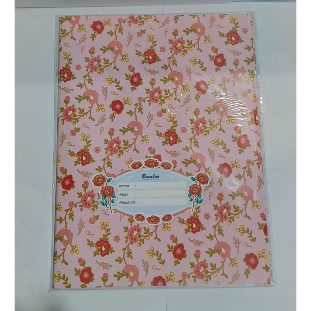 

1 kodi ( 20 lembar) Sampul buku bunga / Ukuran buku biasa / sampul buku