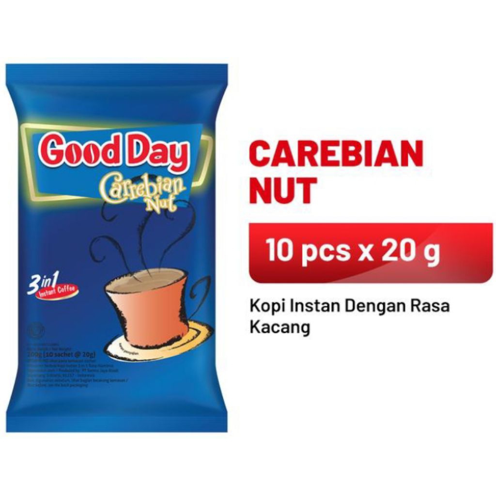 

Good day Carrebian Nut Isi 10 Sachet