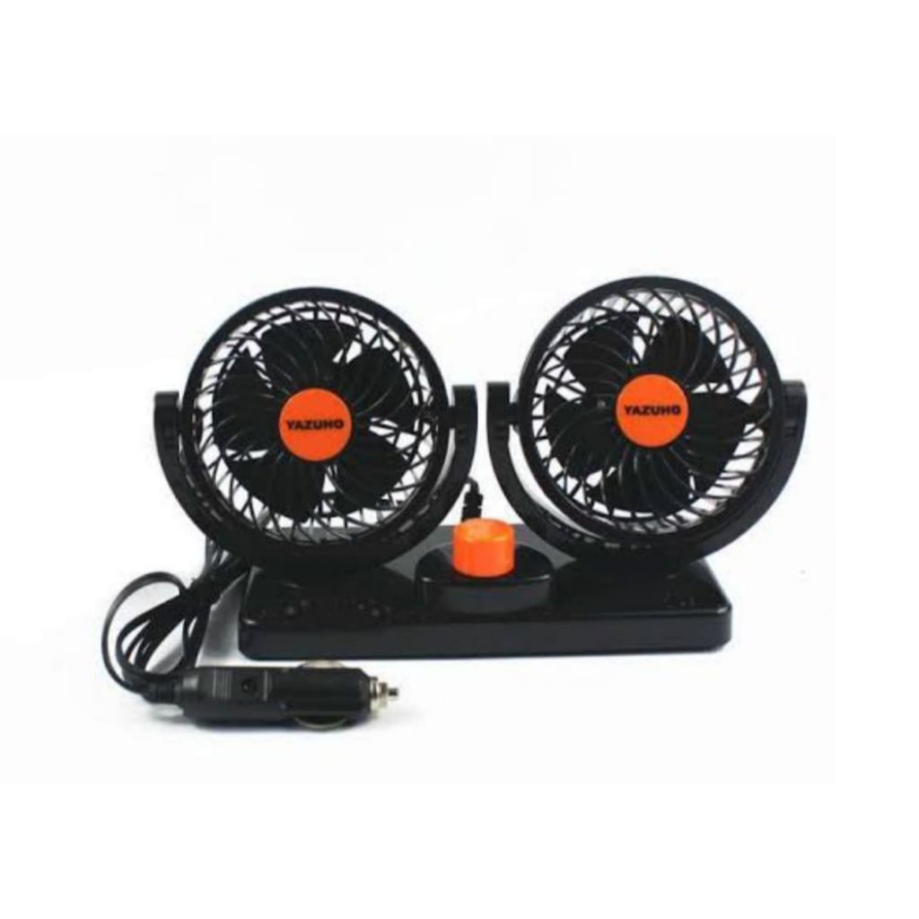 Kipas Angin Mobil Double DC 24v lighter YAZUHO/Kipas Ganda