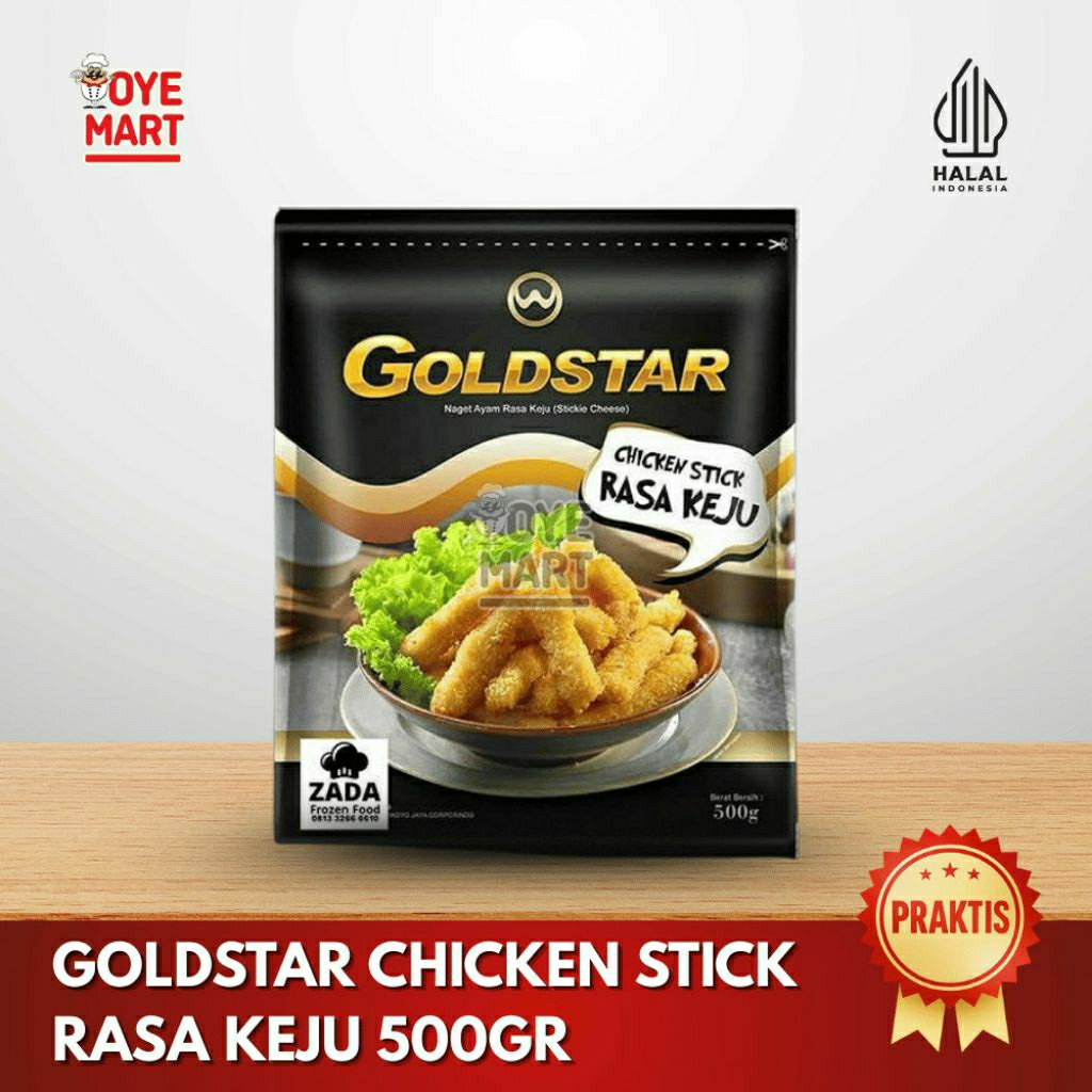 

GOLDSTAR CHICKEN STICK RASA KEJU 500GR. oyefrozz