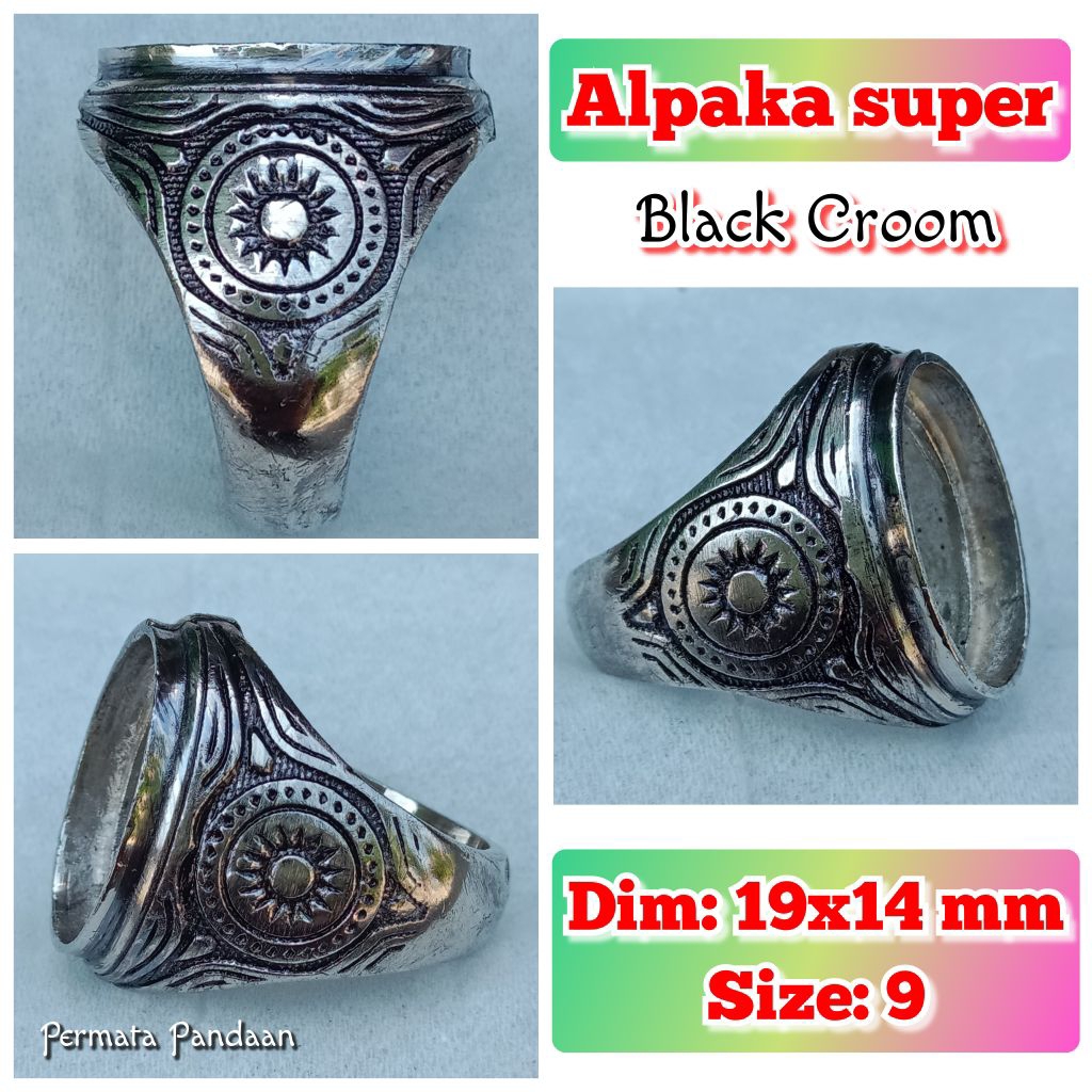 emban batu akik alpaka super ukir full.49