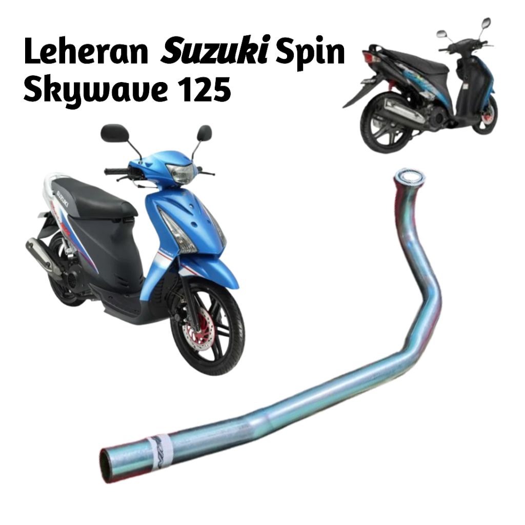 Leheran Knalpot Standar Suzuki Spin 125 Skywave Hayate berkualitas