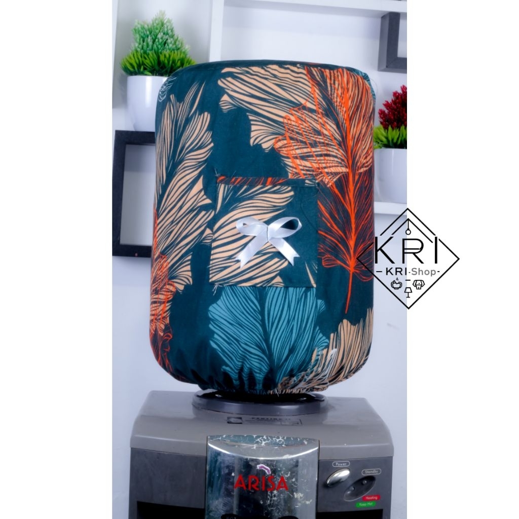 Sarung galon / Cover galon / tutup galon estetik 2 in 1 motif bahan kain katun