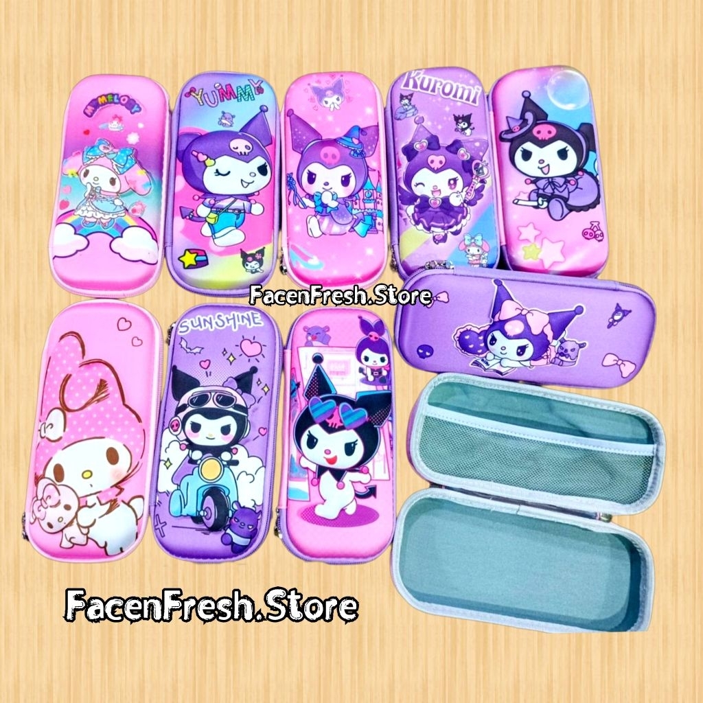 

KOTAK PENSIL SANRIO 3D HARDCASE // KOTAK PENSIK KUROMI CINAMOROL MELODY