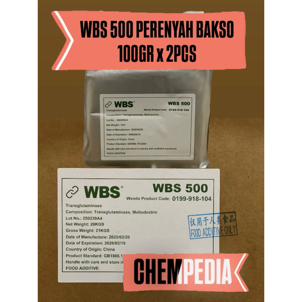

BUNDLING 2X WBS 500 - 100gr Perenyah / Kress bakso, pentol, dimsum, dll