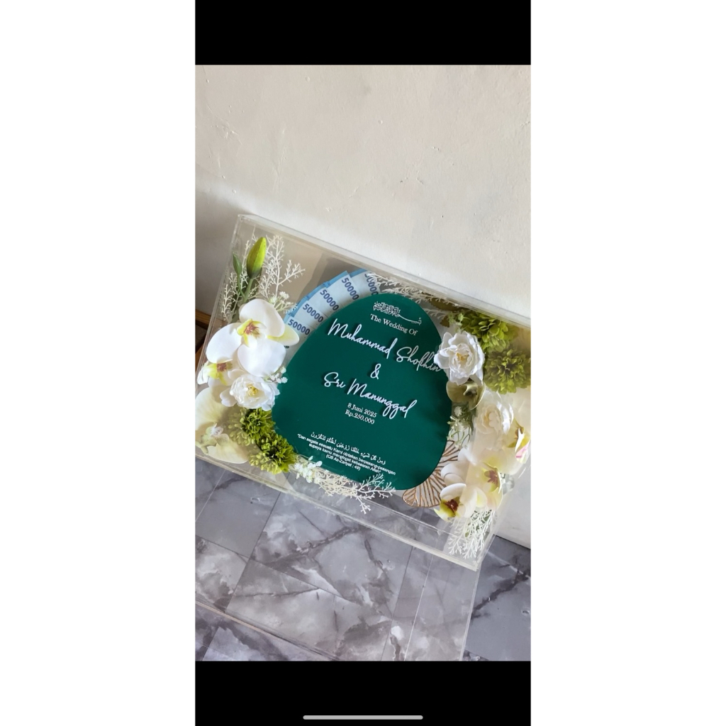 Simbolis Mahar Pernikahan Akrilik