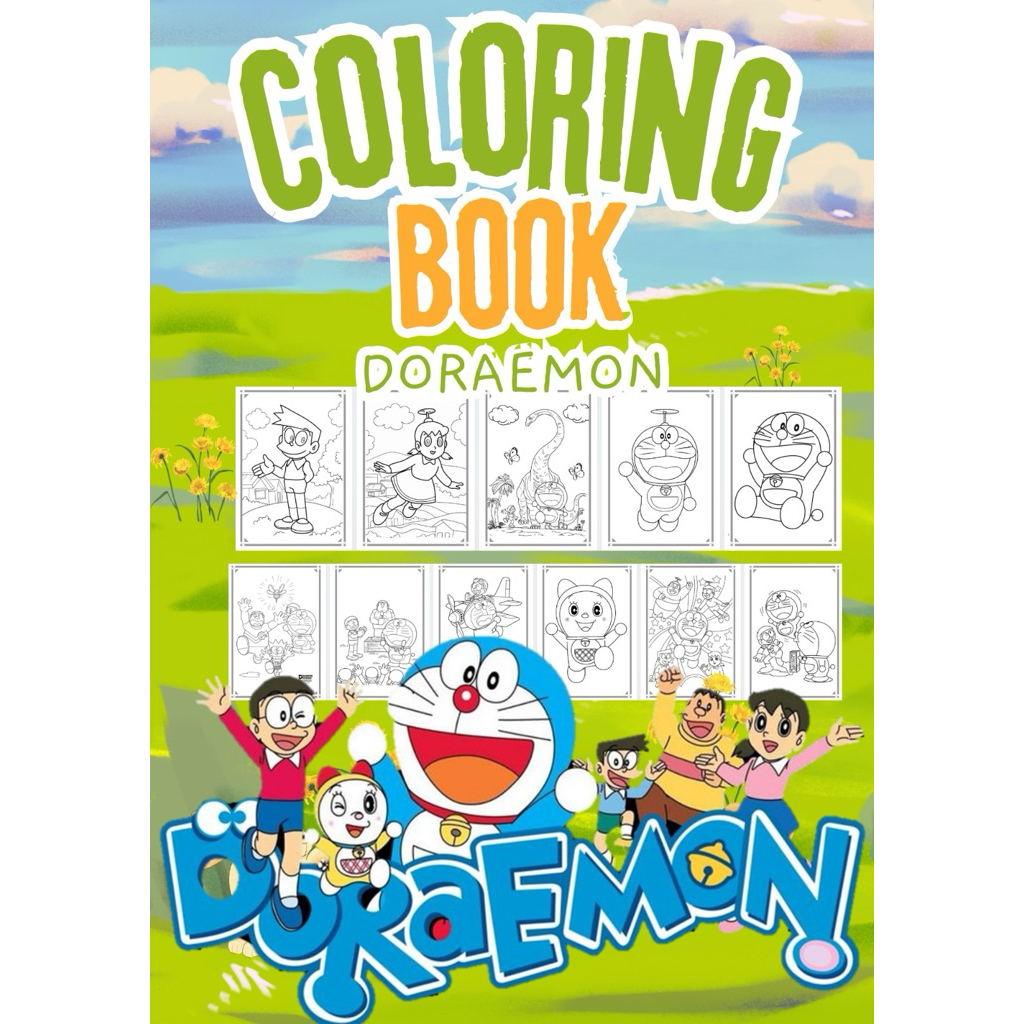 

Mainan Anak Lembar Kertas Mewarnai Tema DORAEMON