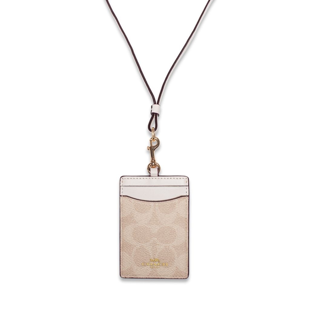 

COACH Lanyard Signature Chalk AUTHENTIC USA