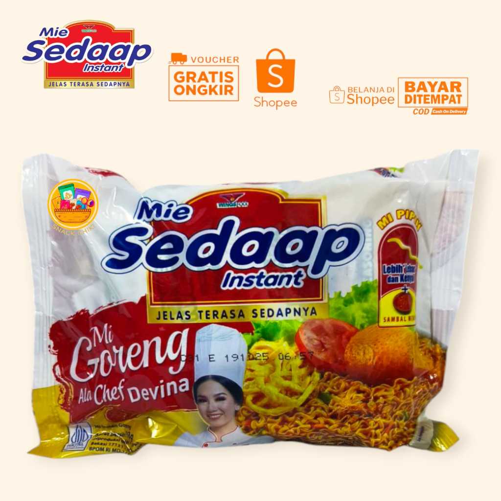

MIE SEDAAP MIE GORENG ALA CHEF DEVINAA HARGA PER 5 PCS