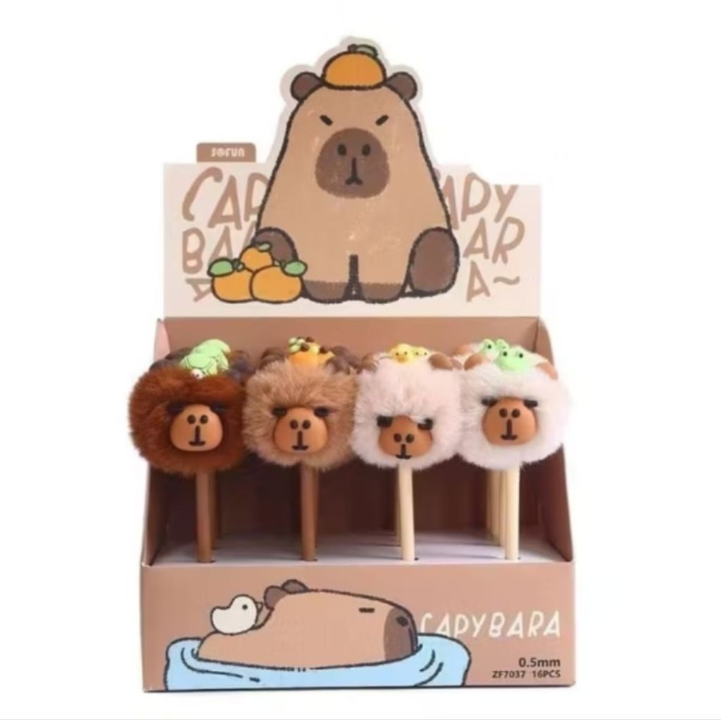 

[COD] Pen Pom Pom Bulu Motif Capybara