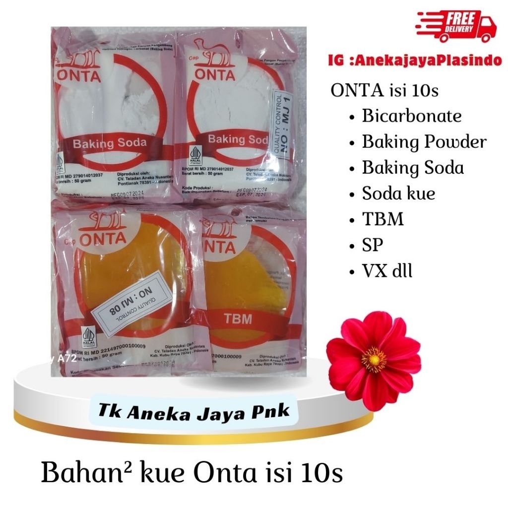 

Baking Powder / Bicarbonate Pack isi 10s