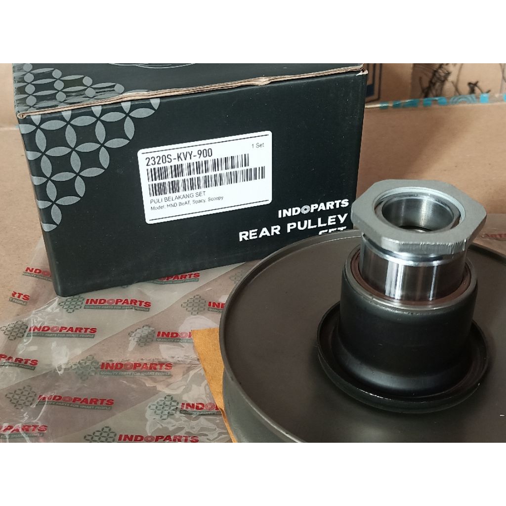 PULLY SET BELAKANG HONDA KVY BEAT KARBU SPACY SCOOPY KARBU ORIGINAL INDOPARTS