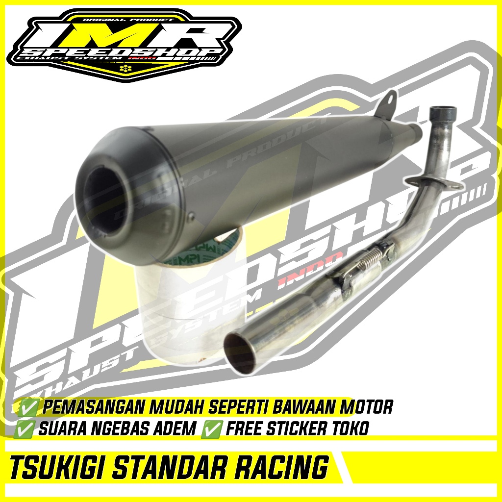 KNALPOT TSUKIGI STANDAR RACING ASTREA GRAND PRIMA STAR IMPRESSA LEGENDA C70 SUPRA X FIT 100 Dll