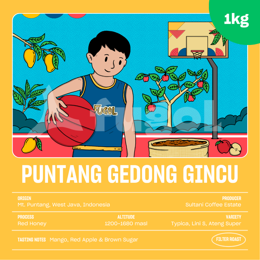 

Kopi Arabika PUNTANG GEDONG GINCU RED HONEY (1 KG) Single Origin Specialty Coffee Arabica