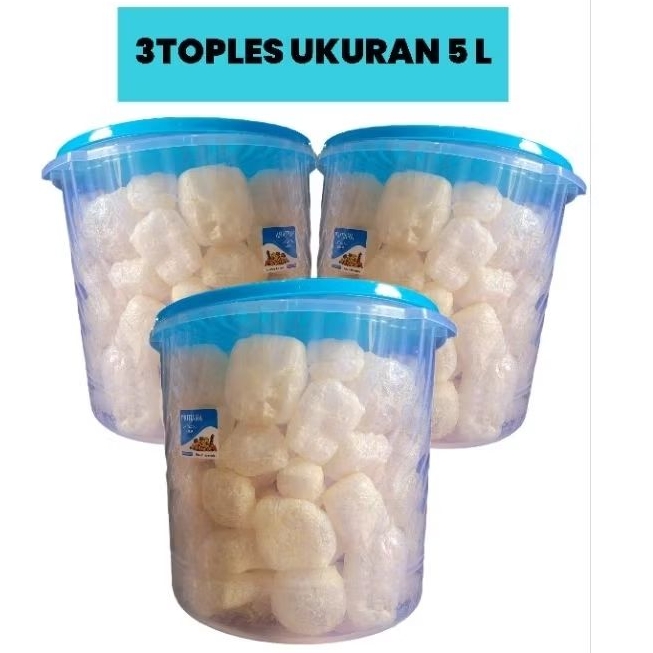 

Nayzura.id | 3 Toples 5L Kerupuk Kulit Sapi | Rasa Gurih Asin | Ukuran 5 L