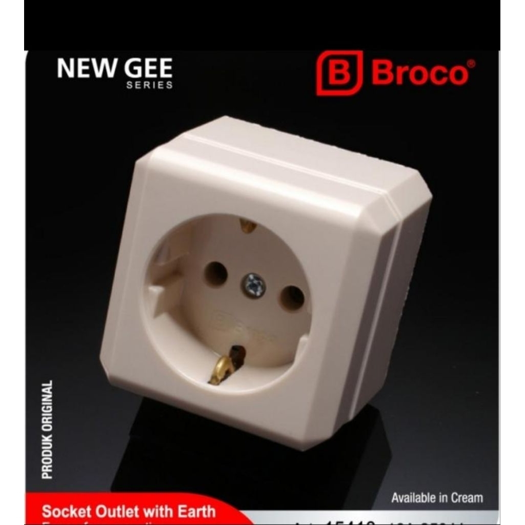 BROCO 15410 Stop Kontak Outbow Broco / Stop kontak Tempel Broco