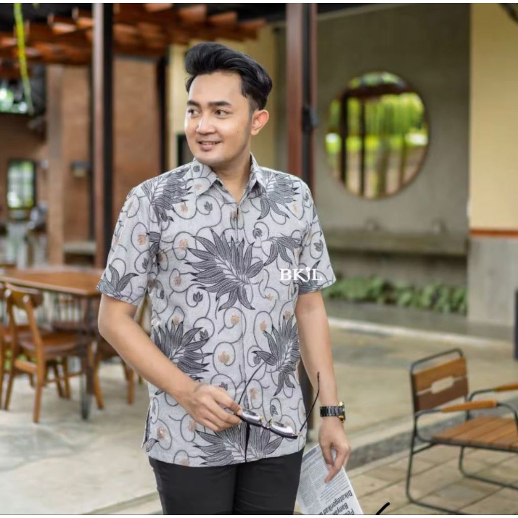 Bisa COD Kemeja Batik Modern Lengan Pendek Baju Batik Buat Kondangan Hajatan Pelandang Kantoran Dan 