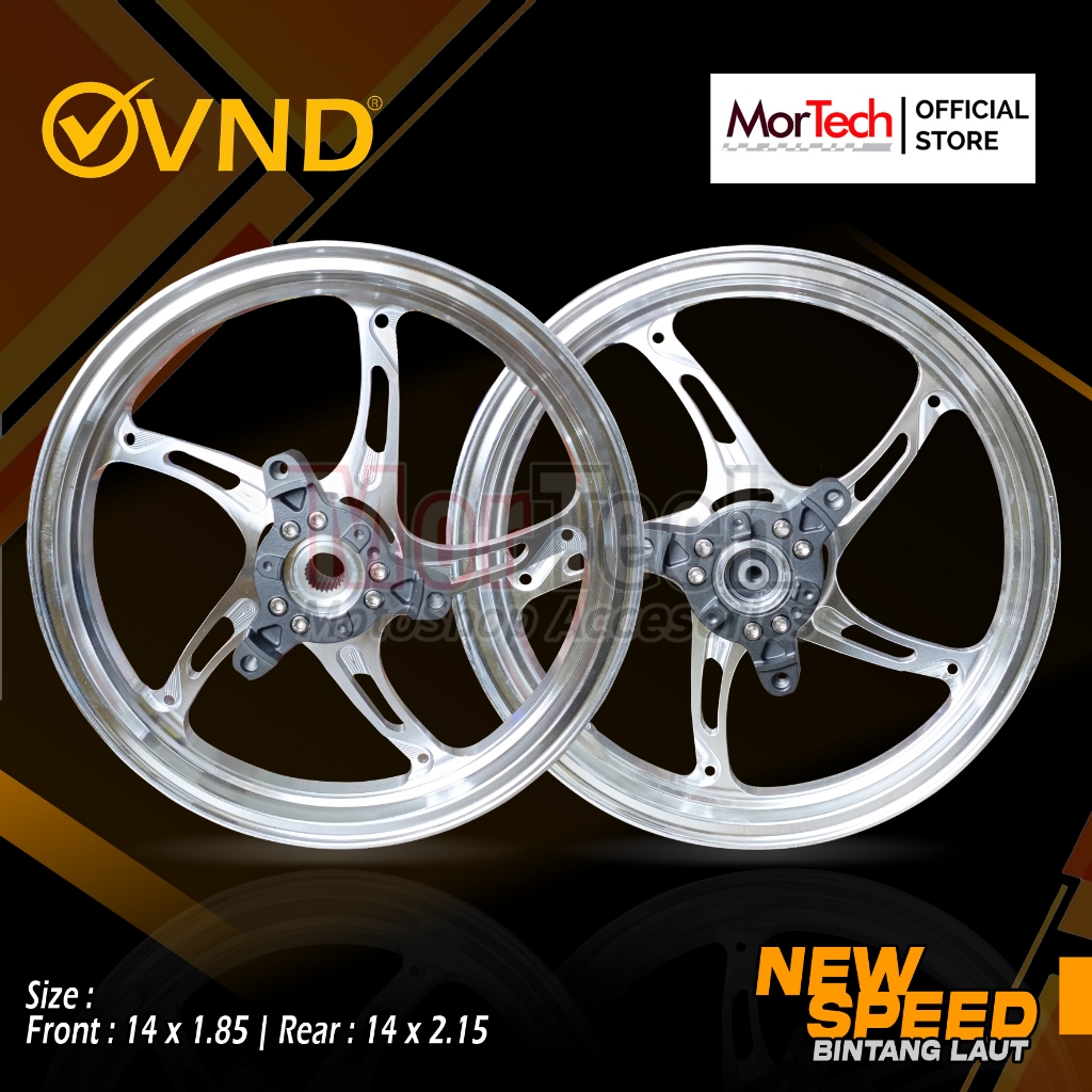 Velg Pelek Racing VND New Speed Bintang Laut PNP Yamaha Nmax Old 2014-2019 / All New Nmax Connected 