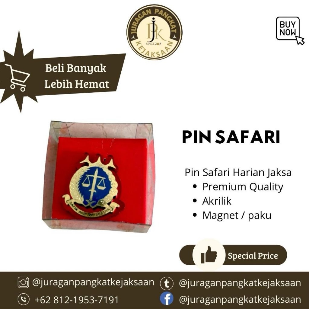 Pin Safari Harian Premium Eselon IV & V