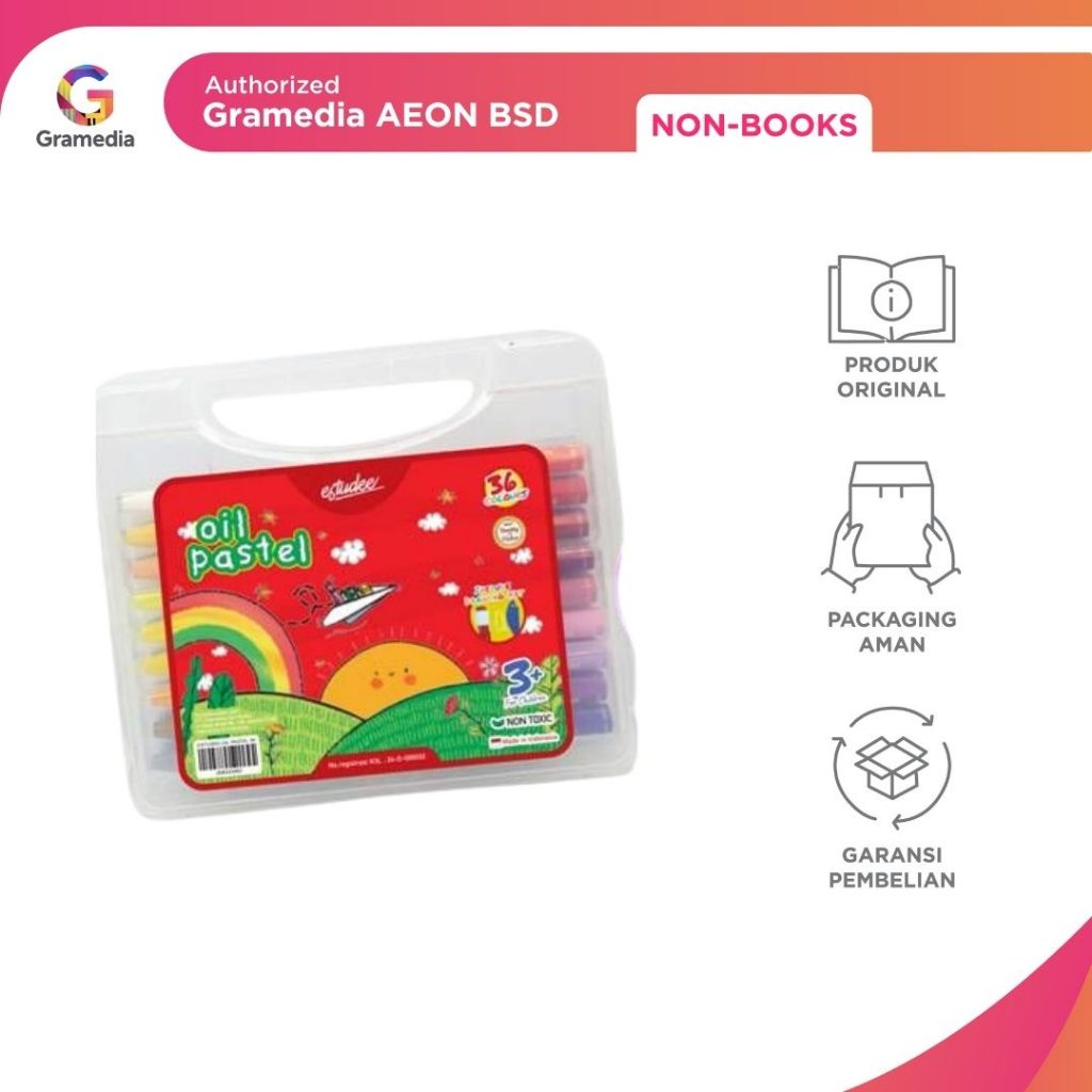 

GRAMEDIA BSD CITY - OIL PASTEL 36 WARNA ESTUDEE