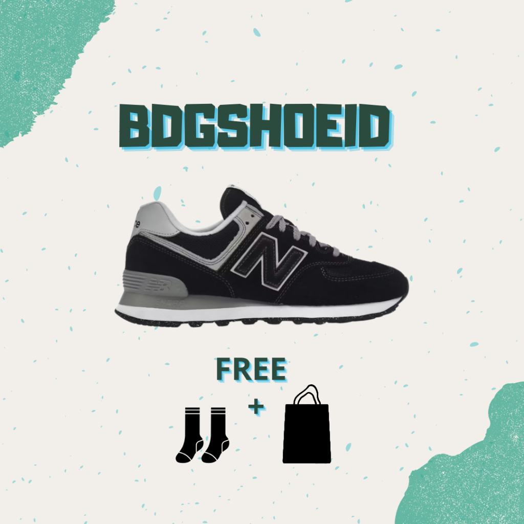 Sepatu Sneakers 574 EGK Black Grey