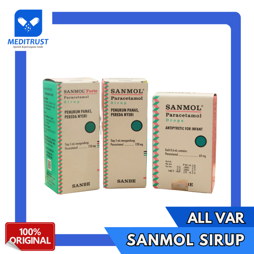 Sanmol Sirup Paracetamol Penurun Demam