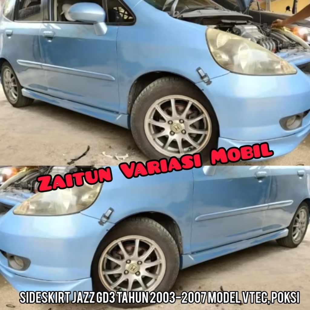 Bodykit Side Skirt Honda Jazz GD3 Sideskirt Body Kit JS Mmc idsi Vtec