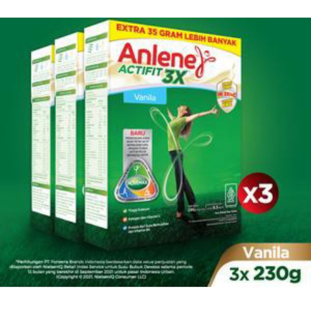 

Anlene Actifit vanila 230 gr X 3 boks
