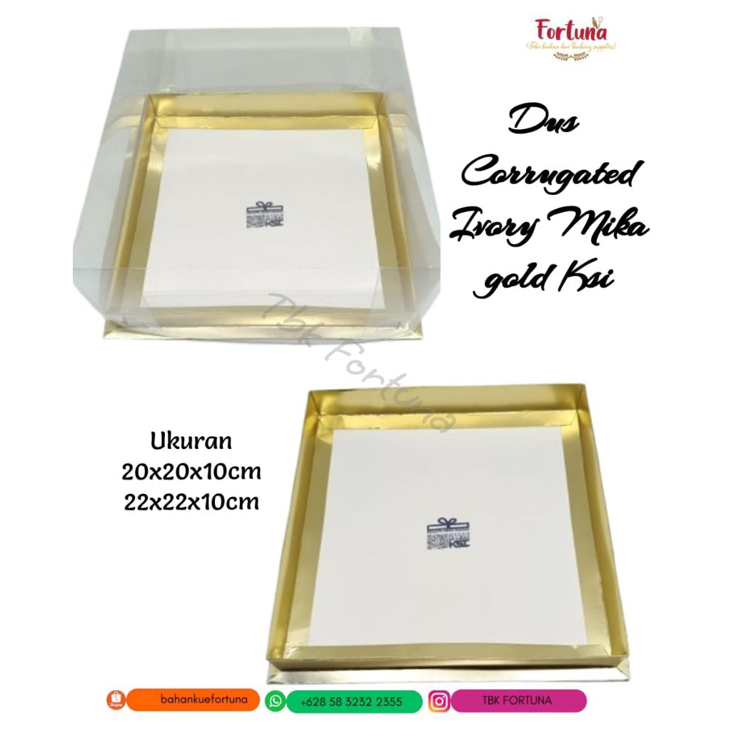 

Dus Corrugated Ivory Mika Gold uk 20x20x10cm KSI(1pcs)