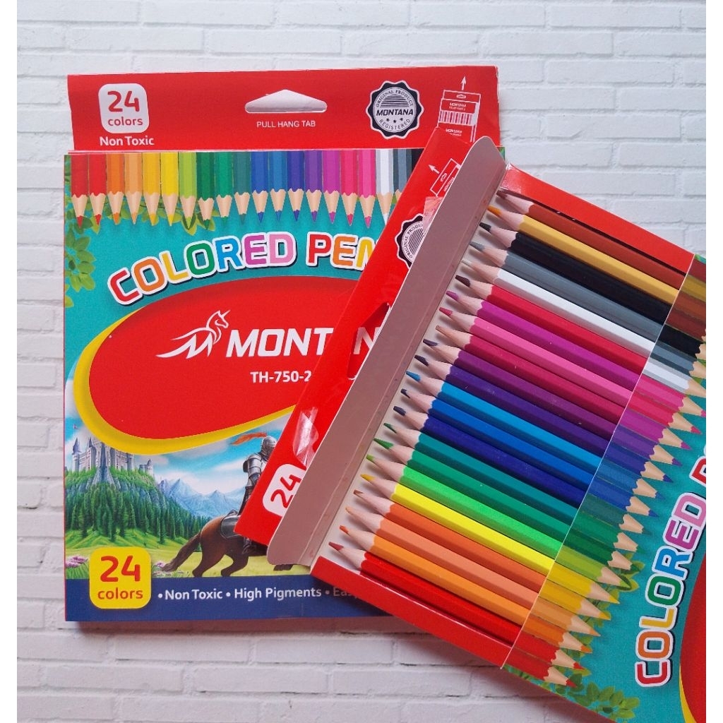 

24 WARNA MURAH/ PENSIL WARNA 24 WARNA MONTANA