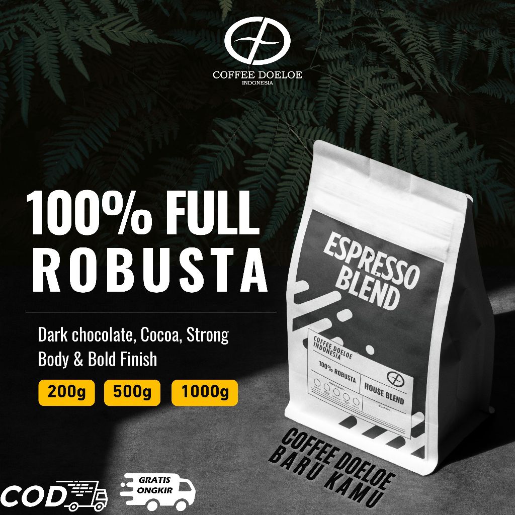 

ESPRESSO BLEND 100% FINE ROBUSTA ES KOPI ( BIJI KOPI & KOPI BUBUK )