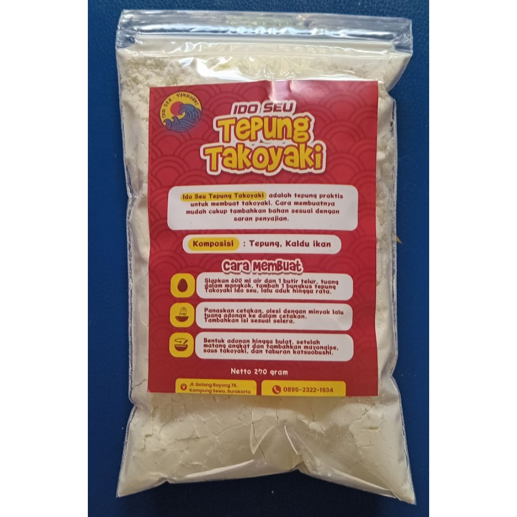 

Ido Seu - Tepung Premix Takoyaki 270g