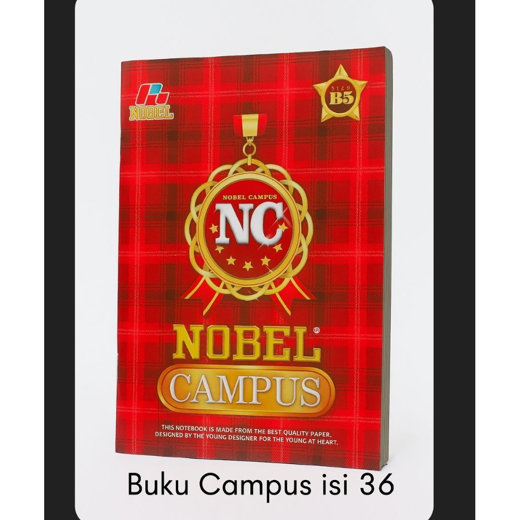 

Buku Tulis Nobel Campus B5 – Kertas Halus - Isi 36 Lembar (10 pcs)