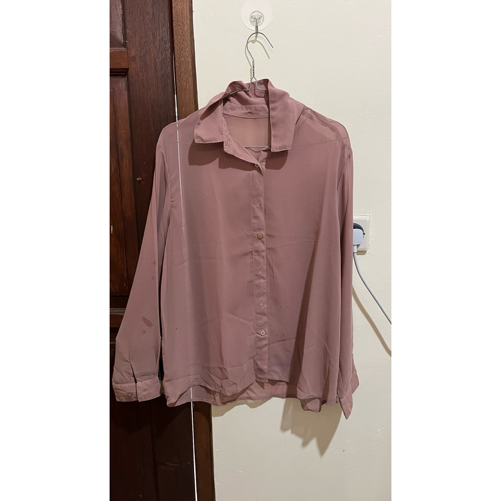 Kemeja Shifon Transparan