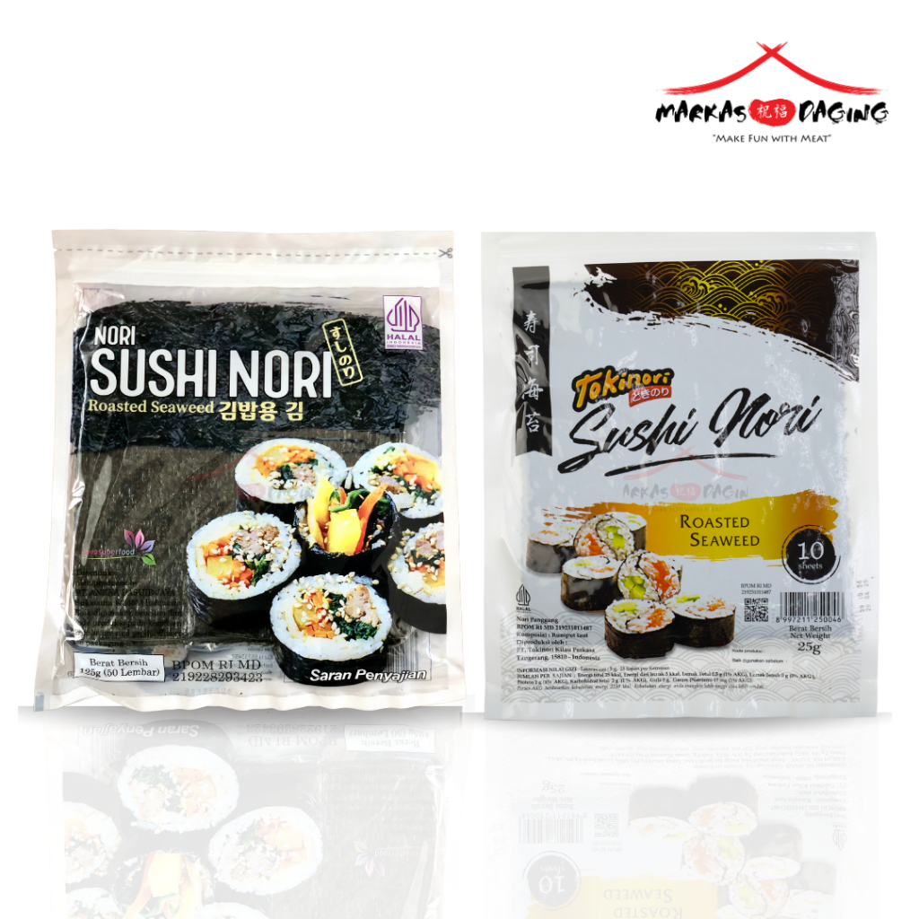 

Sushi Nori Seaweed Rumput Laut Panggang HALAL- 10 Lembar - Markasdaging