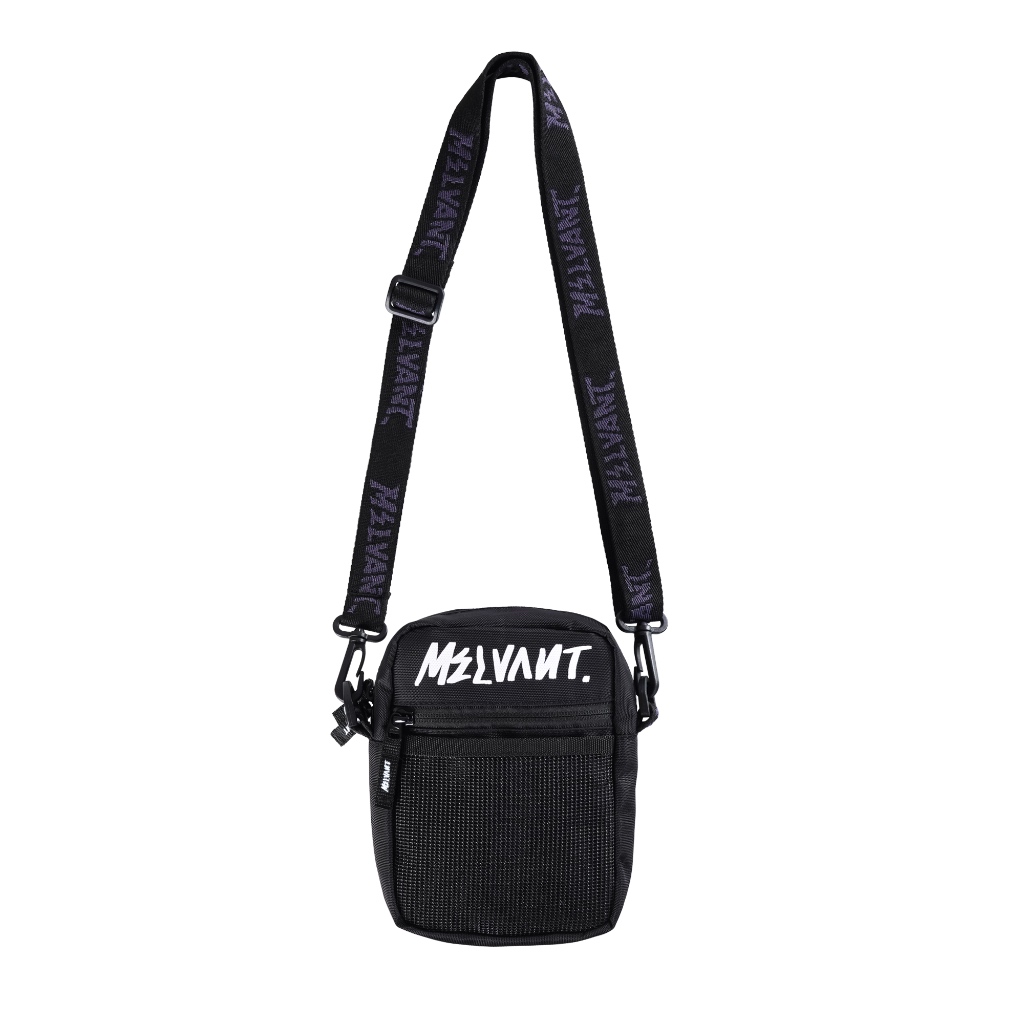 Melvant - MCSB Romanov Black Compact Shoulder Bag | Tas Selempang Hitam Kecil Pria