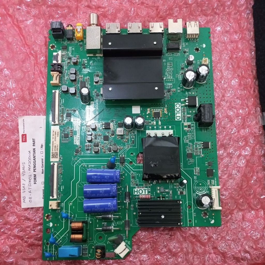 mb / mainboard / matherboard / mobo / tcl / 43A8 / 43P615 DATA INNOLUX