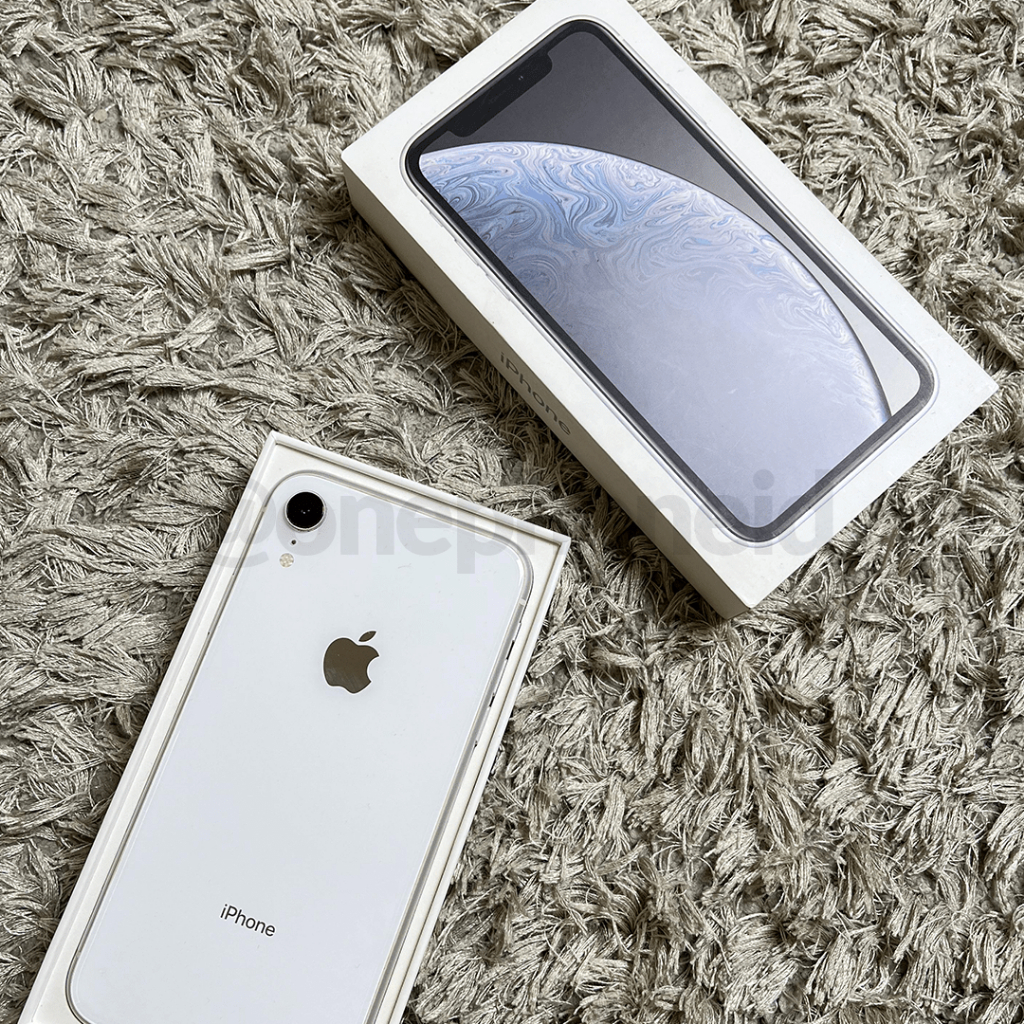 iPhone Xr 64Gb iBox White kelengkapan fullset battery health 94% face id on truetone on