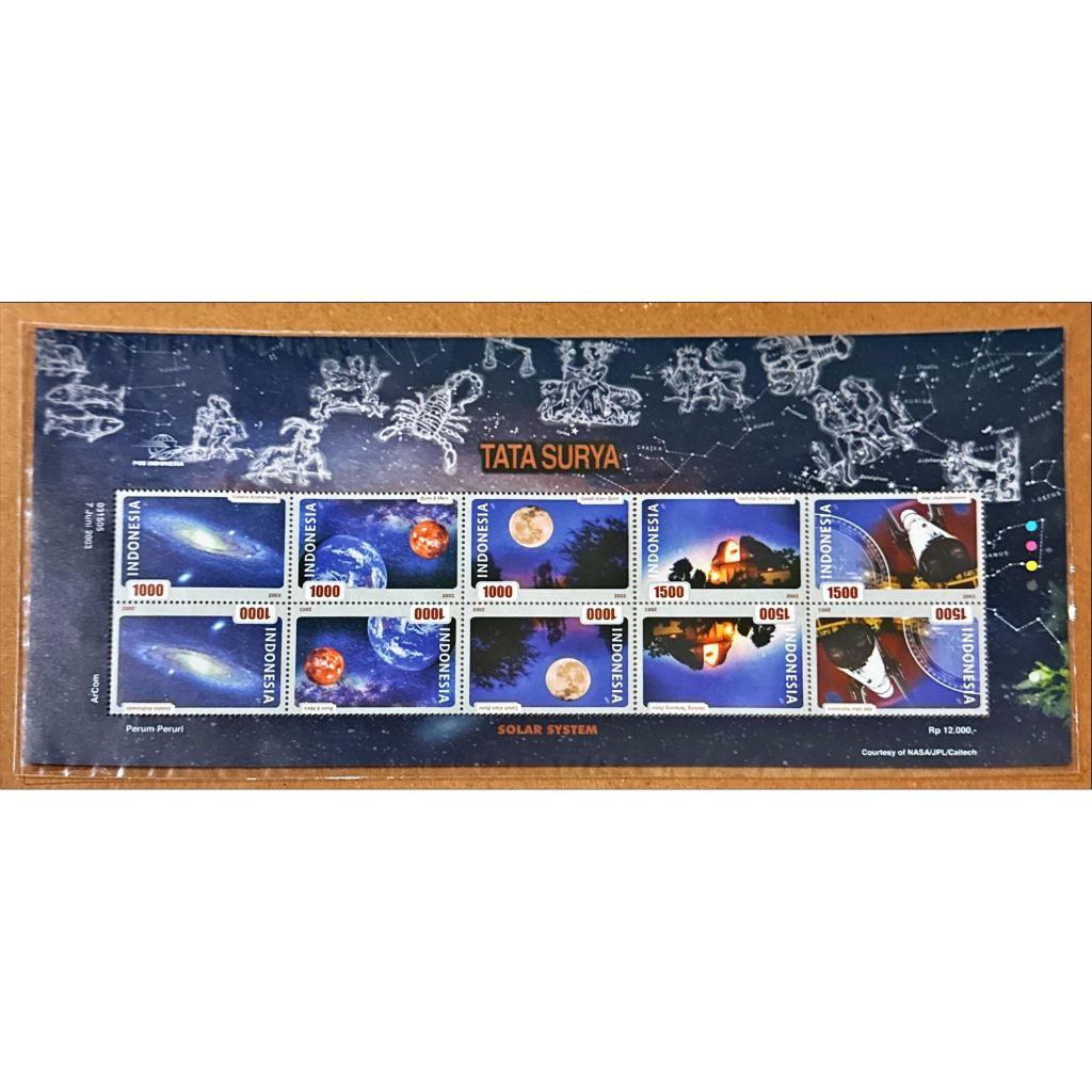 

(FA) PRANGKO INDONESIA 2003 MS TATA SURYA SERI - 2 MNH.