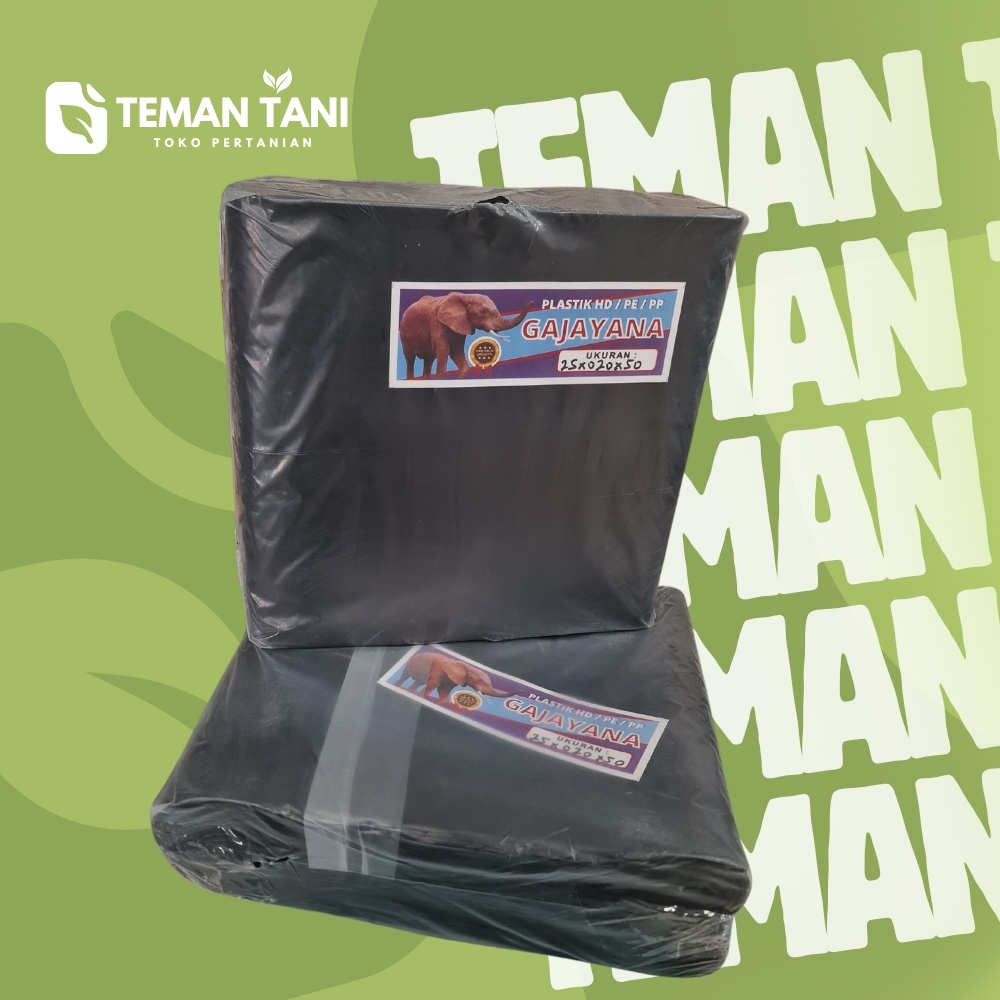 SELANG PLASTIK GAJAYANA 025mmX20cmX50m HITAM/SELANG PLASTIK IRIGASI/SELANG SAWAH TEMAN TANI