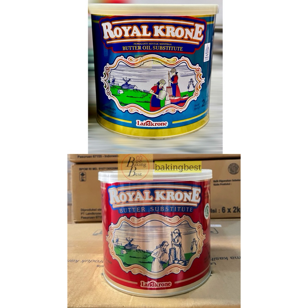 

Royal Krone Butter & Butter Unsalted murah kemasan 2 Kg.Untuk Cake, Cookies, Roti , Donat , Brownies