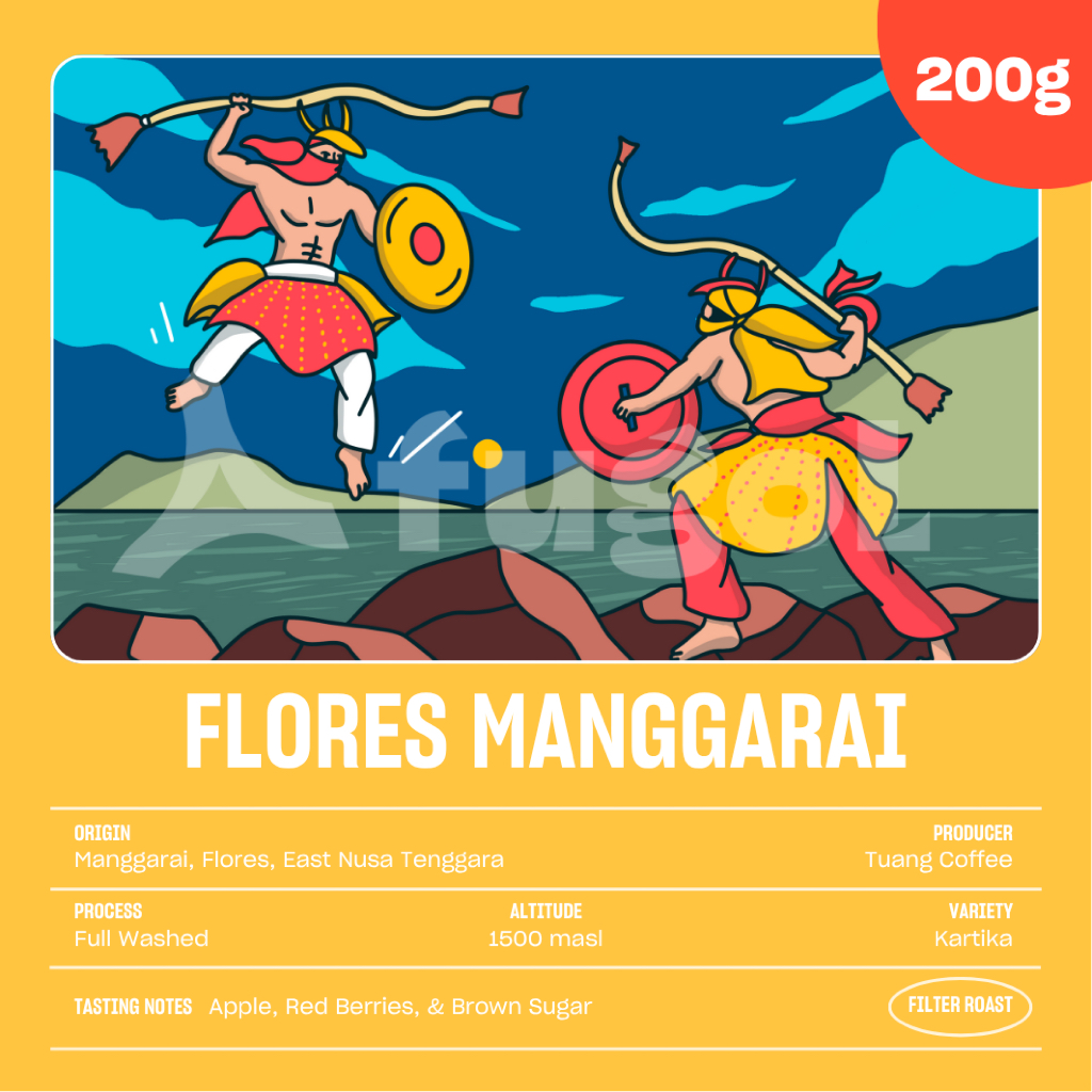 

Kopi Arabika Flores Manggarai Full Washed (200 gr) Single Origin Specialty Coffee