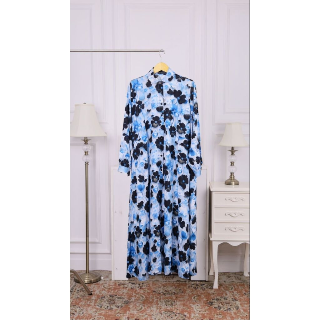 Gamis Motif bunga2 besar