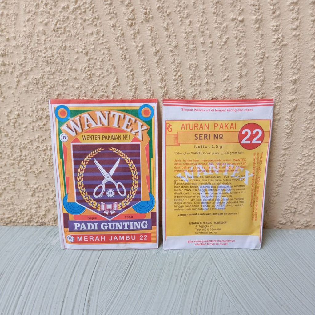 

Wantex Pakaian Celana dan Bahan Wantex Padi Gunting