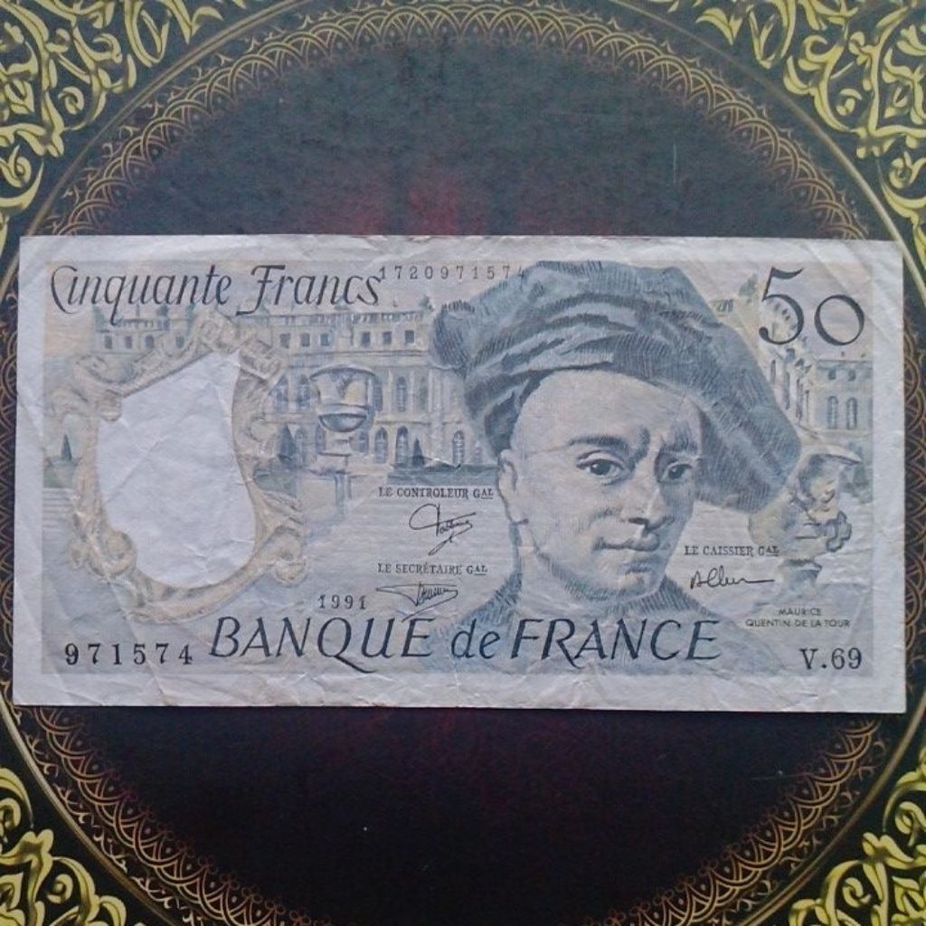 Uang Perancis 50 Franc 1991 vf