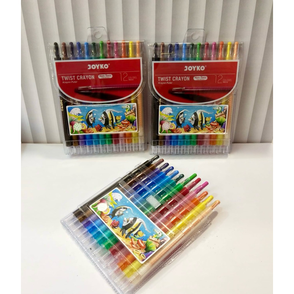 

CRAYON TWIST JOYKO 12 WARNA DAN 24 wWARNA//CRAYON PUTAR