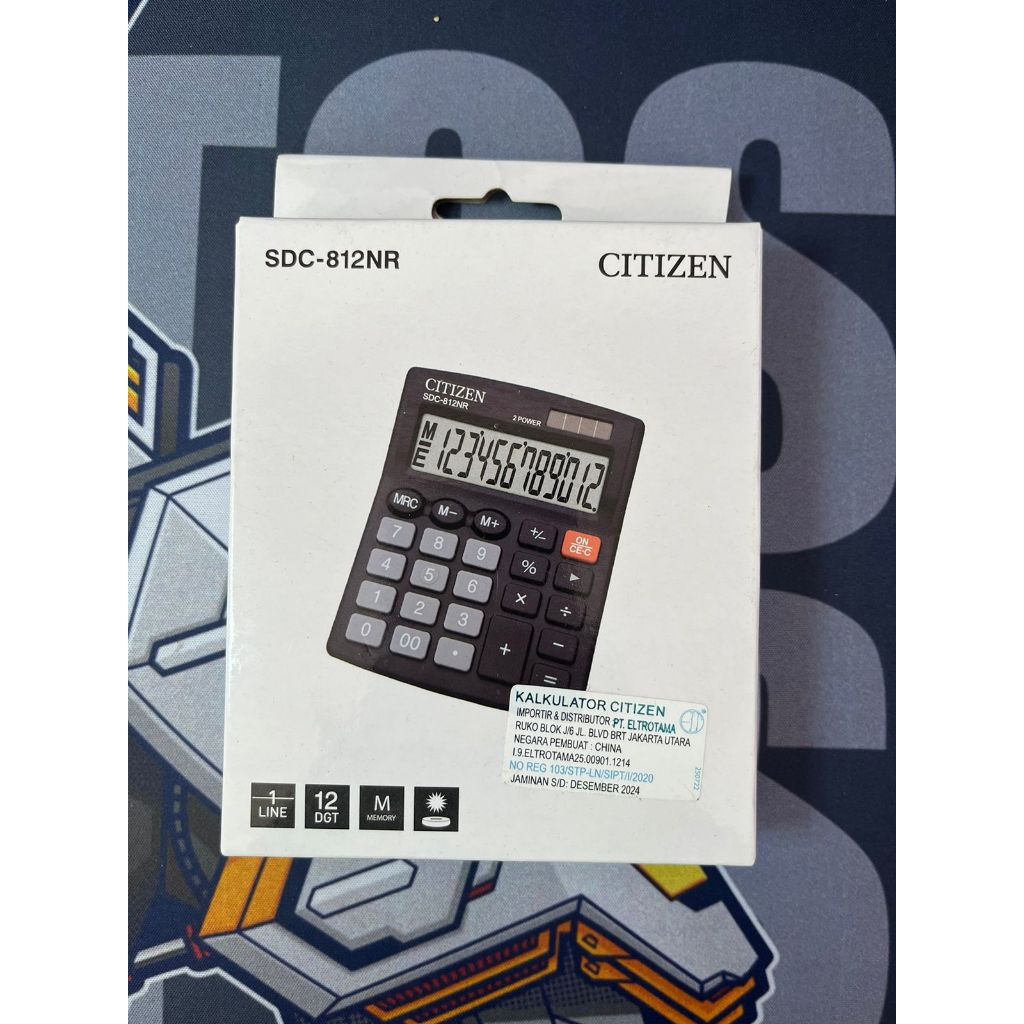 

Kalkulator CITIZEN SDC-812NR 12 digit (Original)